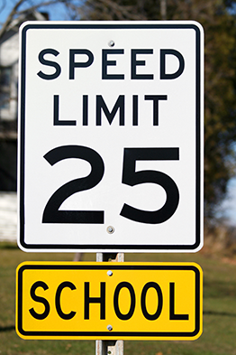 speed limit 25 school zone signs