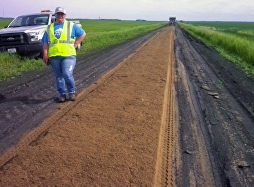 crop field unpaved road